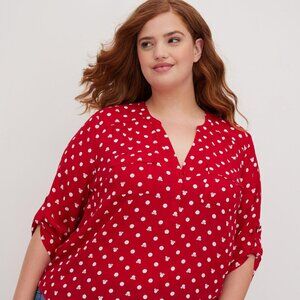 Disney Minnie Mouse Harper Pullover Blouse - Dot Red & White Size 6X (30)